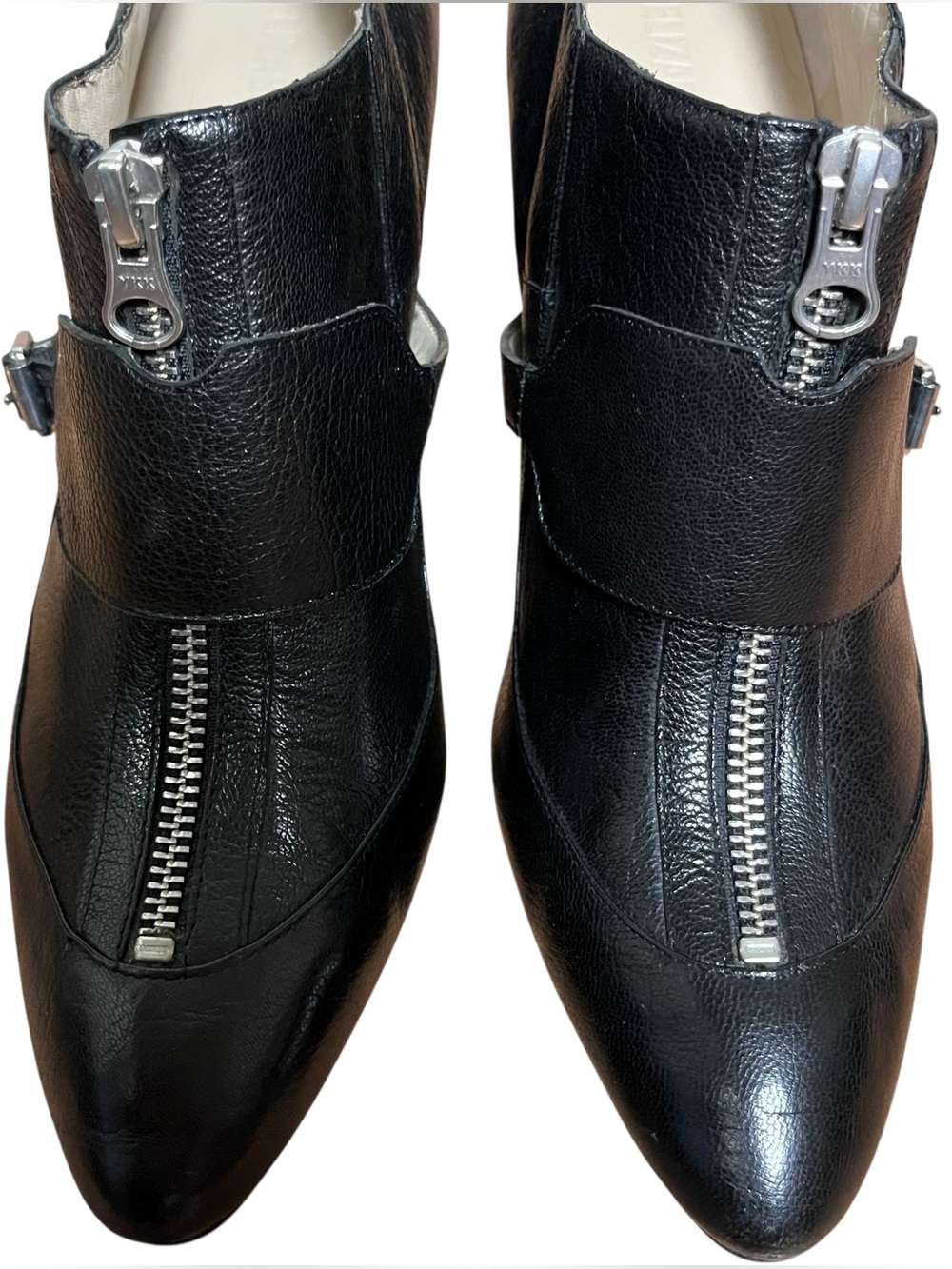 Elizabeth and James E Raffa Ankle Leather Booties 4" Heel & Wedge 9 1/2 - Picture 8 of 12